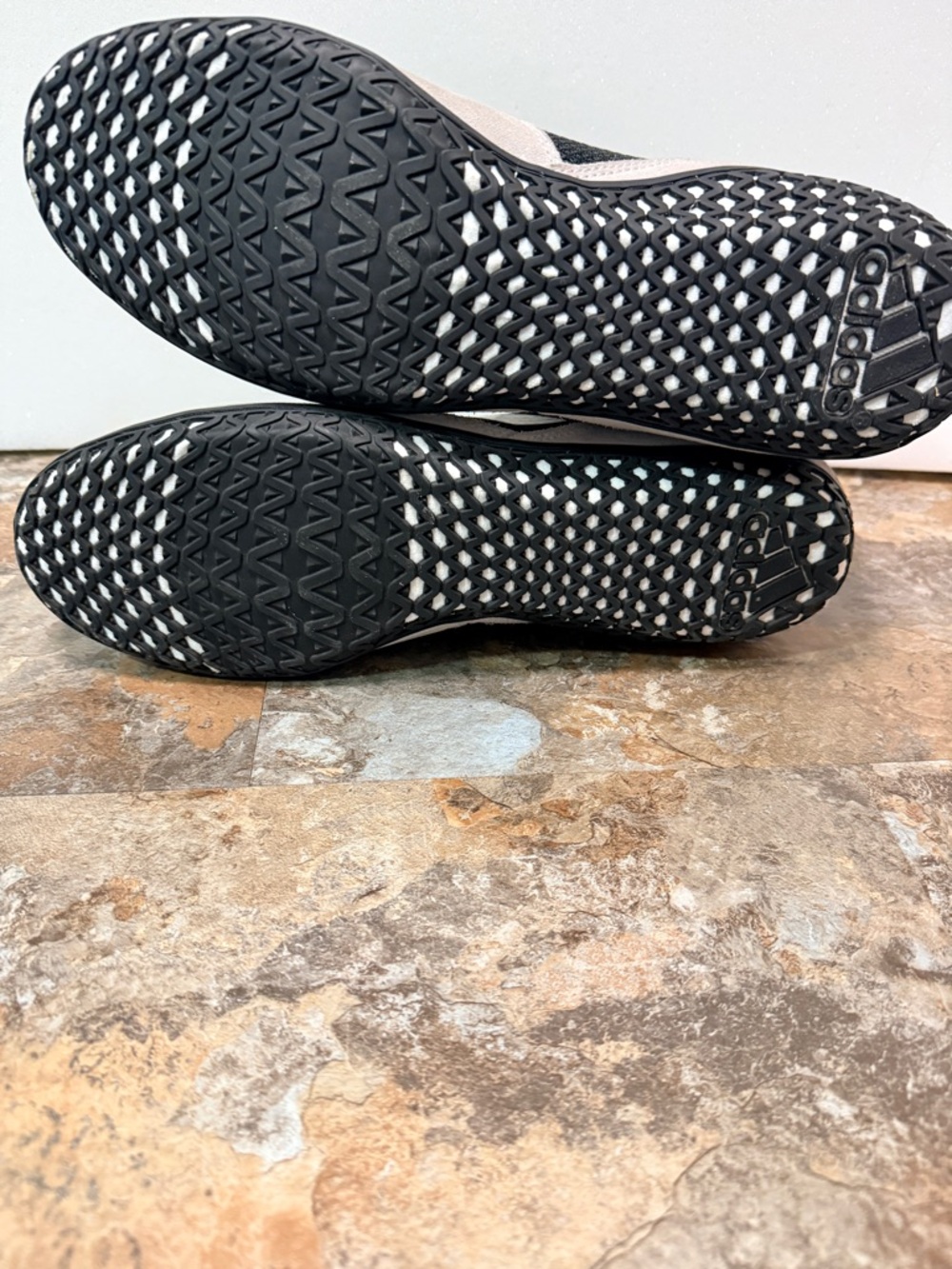 Adidas Mat Wizard 5 Black and Light Gray High-Top Wrestling Shoes - Picture 6 of 8
